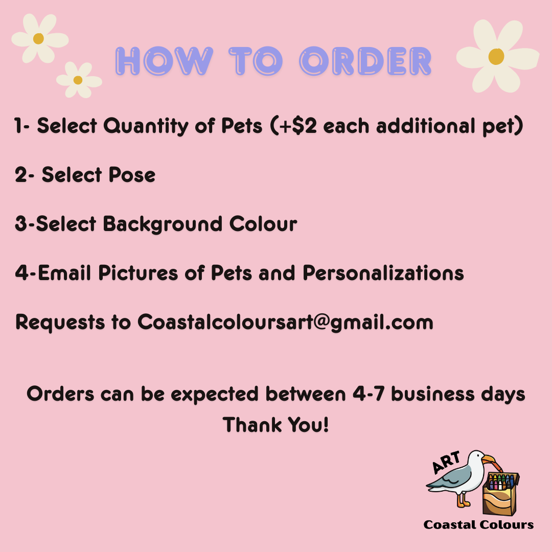 Digital Custom Pet Portrait