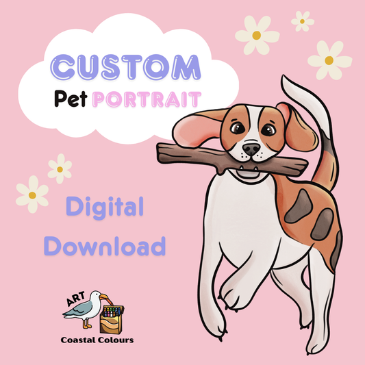 Digital Custom Pet Portrait