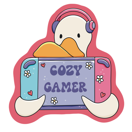 Cosy Gamer Sticker