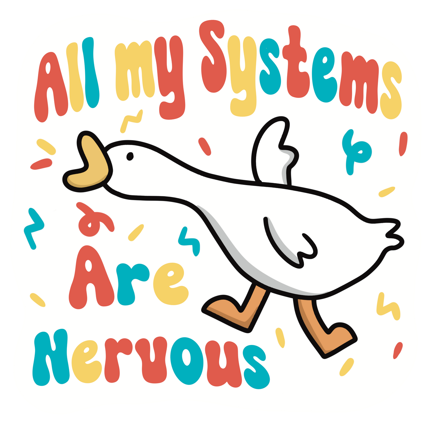 Nervous Sticker